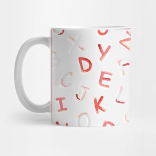 Alphabet letter pattern Mug